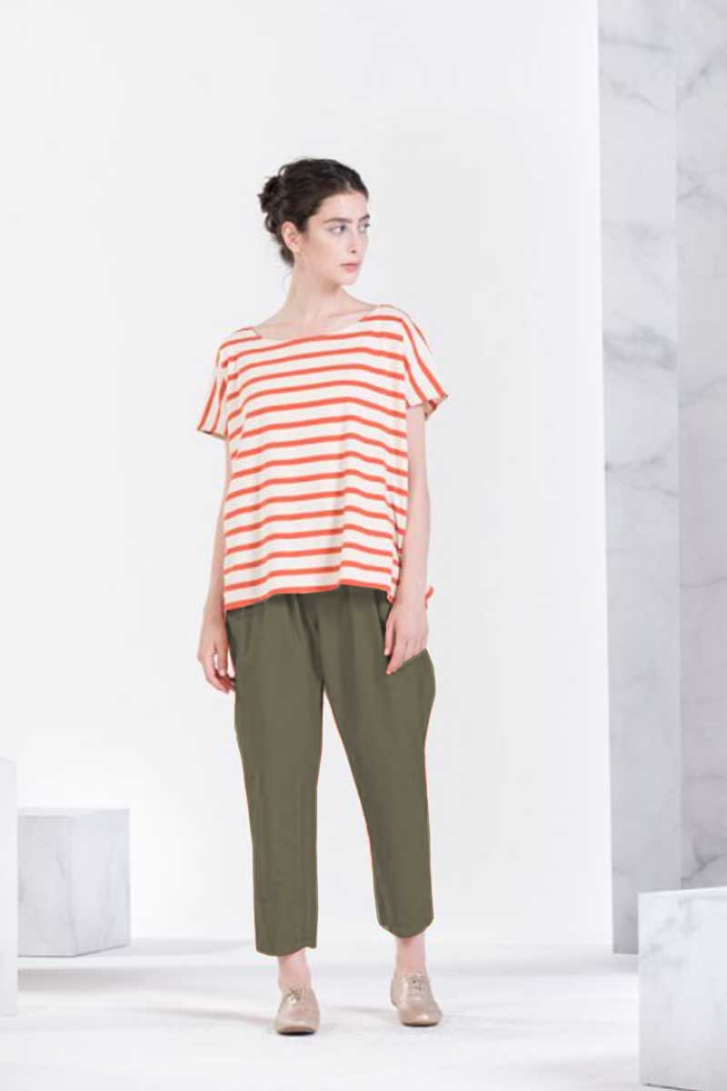 Neirami Free Pleats Trousers Turtle