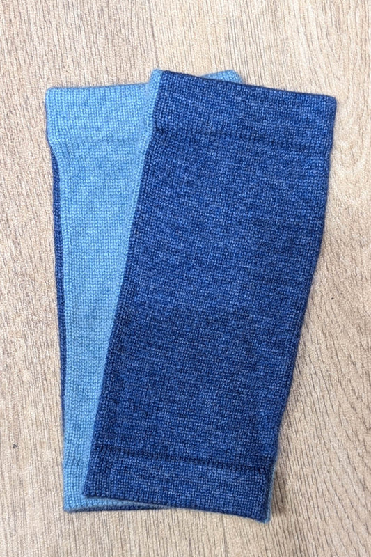 Duo Tone Cashmere Wrist Warmers