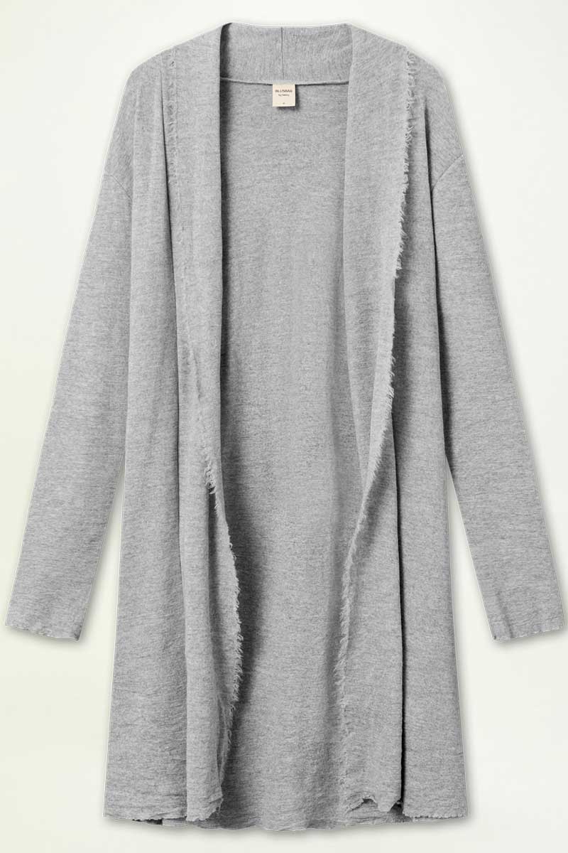 By Basics Blusbar Long Cardigan Stone