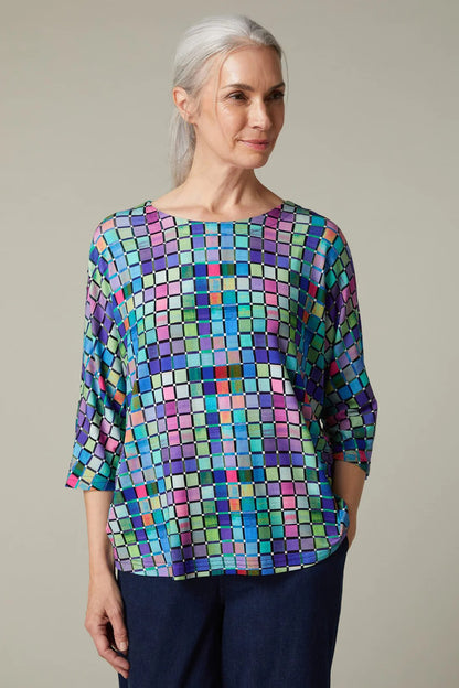 Sahara Multi Square Print Top 