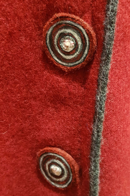 Sophies Wild Woollens Radish Three Button Jacket