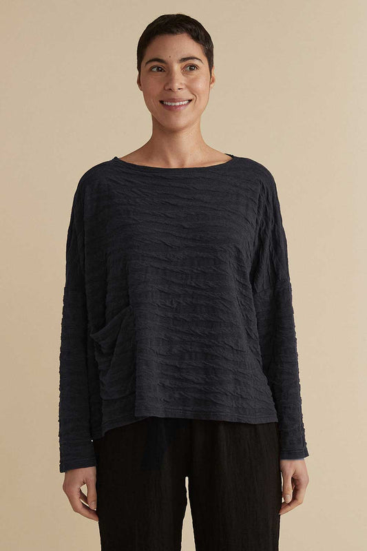 Texture Char Pocket Pullover