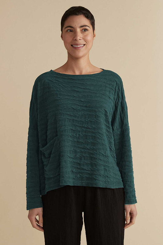 Texture Char Pocket Pullover