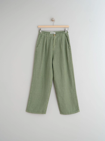 Indi & Cold Everyday Linen Trousers Canela