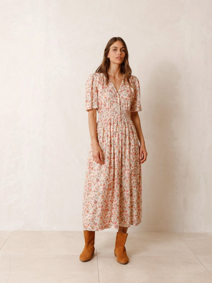 Indi & Cold Luise Dress Peach