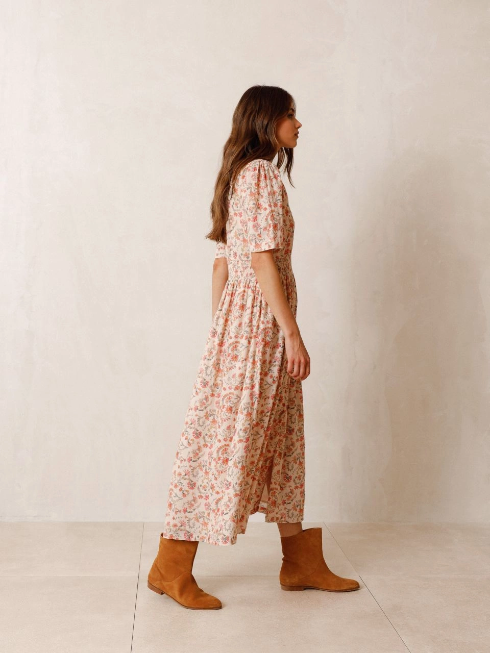 Indi & Cold Luise Dress Peach