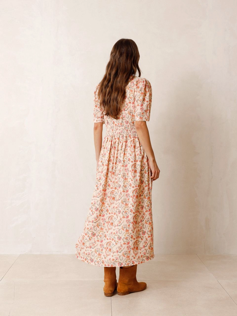 Indi & Cold Luise Dress Peach